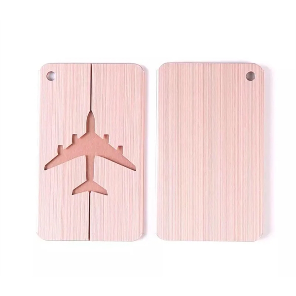 Aluminum luggage tag plus free laser engraved on back side plus... from ASI 37218 Athena Promo (tm)