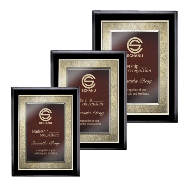 Farnsworth/Tamara Plaque - Black/Burgundy 7"x9"... from ASI 84592 St Regis Group / St Regis