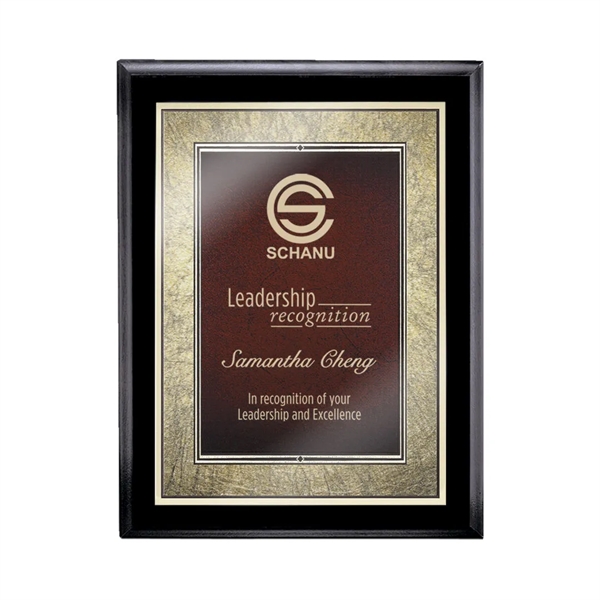 Farnsworth/Tamara Plaque - Black/Burgundy 7"x9"... from ASI 84592 St Regis Group / St Regis