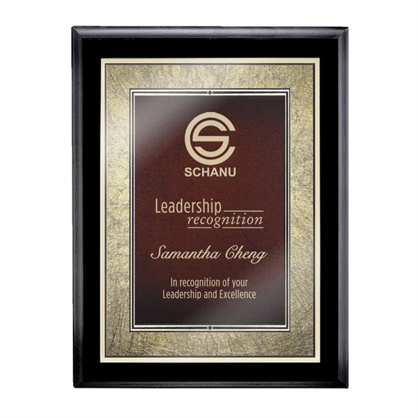 Farnsworth/Tamara Plaque - Black/Burgundy 7"x9"... from ASI 84592 St Regis Group / St Regis