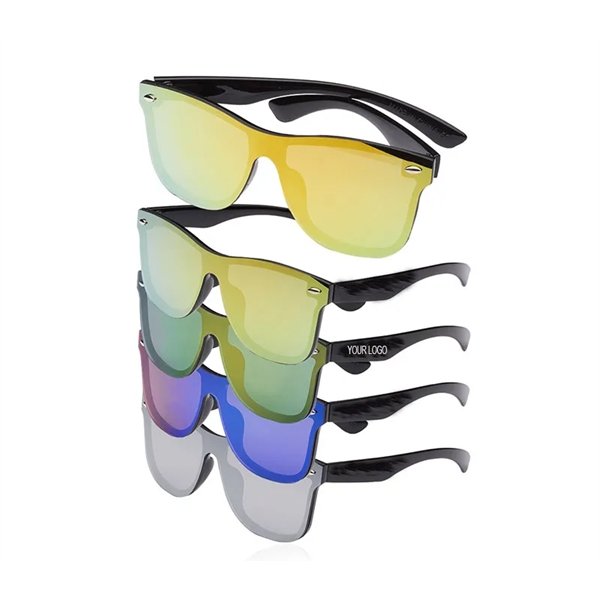UV400 mirror lenses plastic sunglasses plus free 1 color silkscreen imprint... from ASI 37218 Athena Promo (tm)