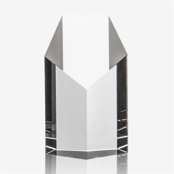 This optical crystal pentagon shaped award towers up from its base,... from ASI 84592 St Regis Group / St Regis