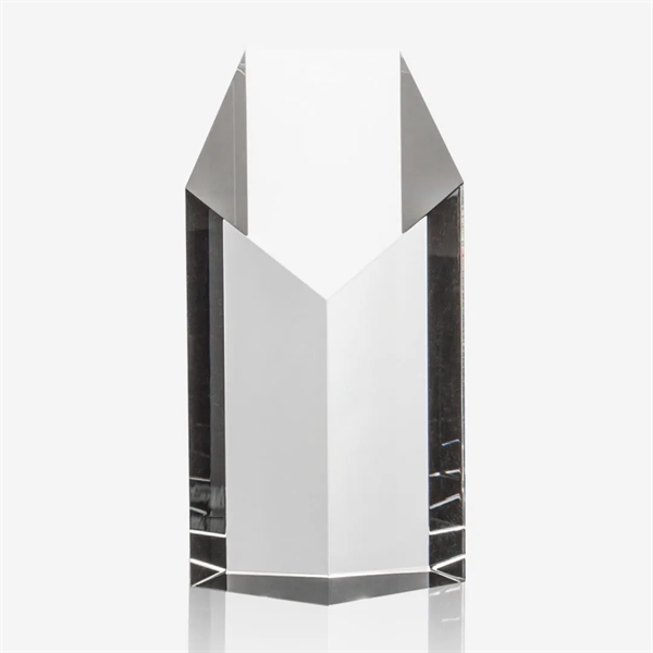 This optical crystal pentagon shaped award towers up from its base,... from ASI 84592 St Regis Group / St Regis