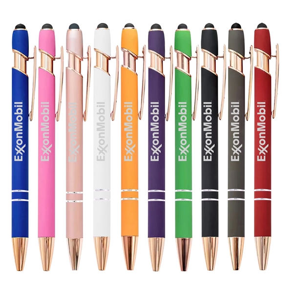 Rose Gold Aluminum Stylus Pen... from ASI 74585 Nu Promo International / Nu Promo Line