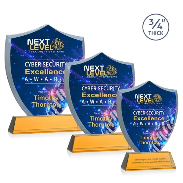 Scudo Shield VividPrint™ Award on Newhaven - Amber... from ASI 84592 St Regis Group / St Regis
