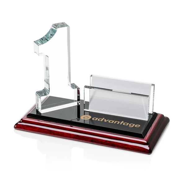 Optical number one and business card holder on an ebony and... from ASI 84592 St Regis Group / St Regis