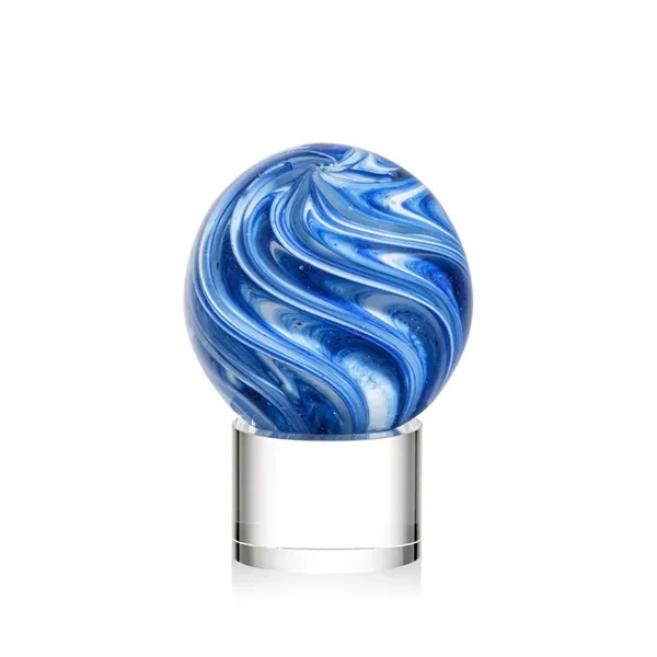 The mesmerizing Naples Art Glass Award features blue and white swirls... from ASI 84592 St Regis Group / St Regis