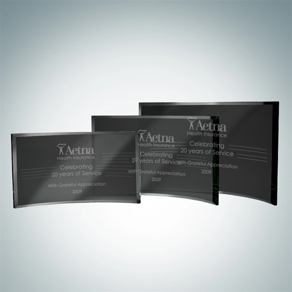 Jade glass black crescent award.... from ASI 47791 Best Deal Awards