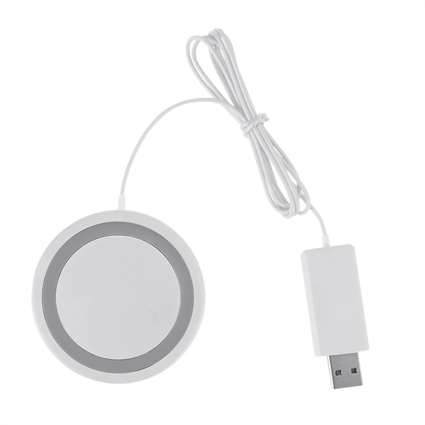 5"w QI Round Wireless Charging Pad... from ASI 41511 Brainchild USA Inc