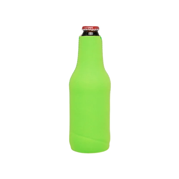 Zippered Neoprene Bottle Cooler with 1 color silkscreen imprint on 1... from ASI 37218 Athena Promo (tm)