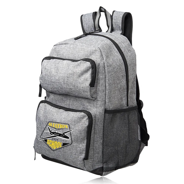 Multi-purpose backpack with two front pockets with zipper closure, foam pocket... from ASI 39552 BEL Promo