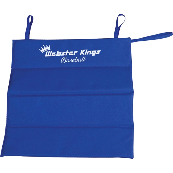 Fold-up stadium cushion made of 600 denier polyester with a carrying... from ASI 54100 Fields Manufacturing Inc / TargetLine®