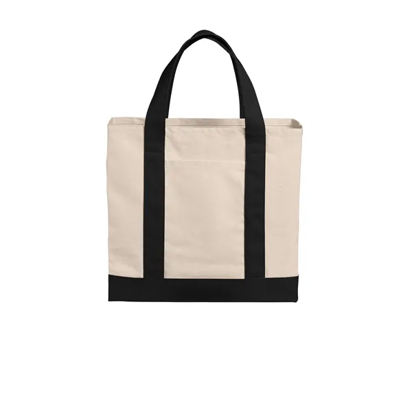 Port Authority Cotton Canvas Two-Tone Tote... from ASI 84863 SanMar