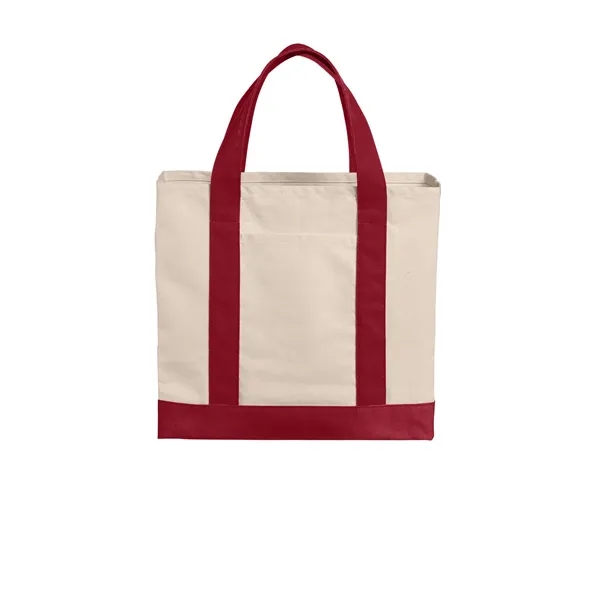 Port Authority Cotton Canvas Two-Tone Tote... from ASI 84863 SanMar