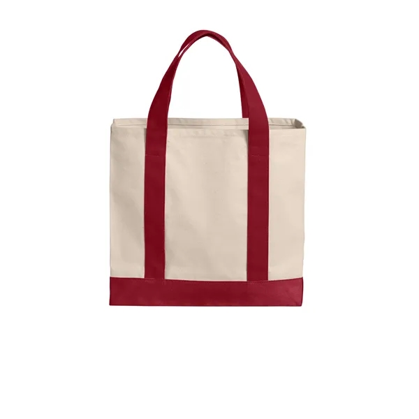 Port Authority Cotton Canvas Two-Tone Tote... from ASI 84863 SanMar