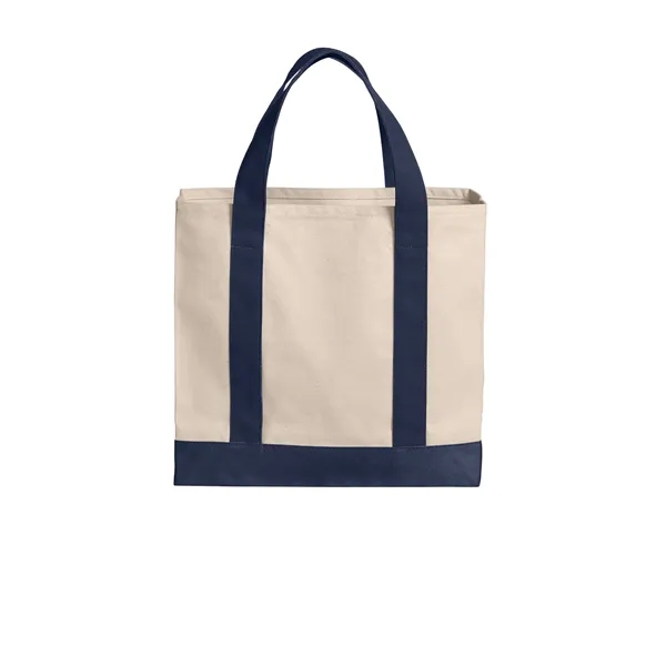 Port Authority Cotton Canvas Two-Tone Tote... from ASI 84863 SanMar
