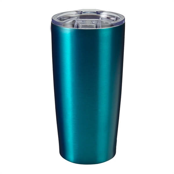 20 oz. double wall stainless steel insulated travel tumbler with slide... from ASI 52840 Evans Manufacturing