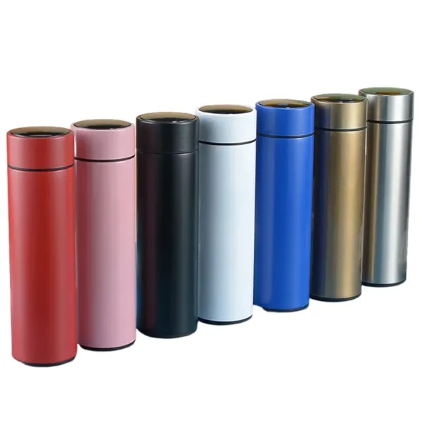 16.2 oz. stainless steel thermal tumbler with temperature display plus 1c1p... from ASI 37218 Athena Promo (tm)
