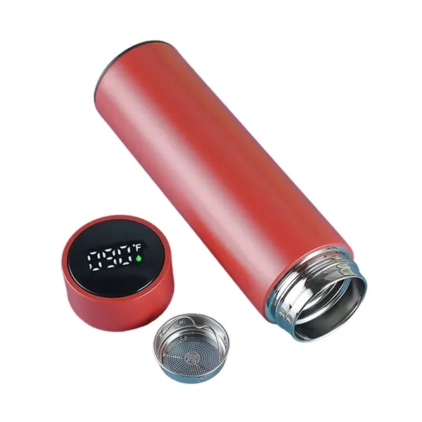 16.2 oz. stainless steel thermal tumbler with temperature display plus 1c1p... from ASI 37218 Athena Promo (tm)