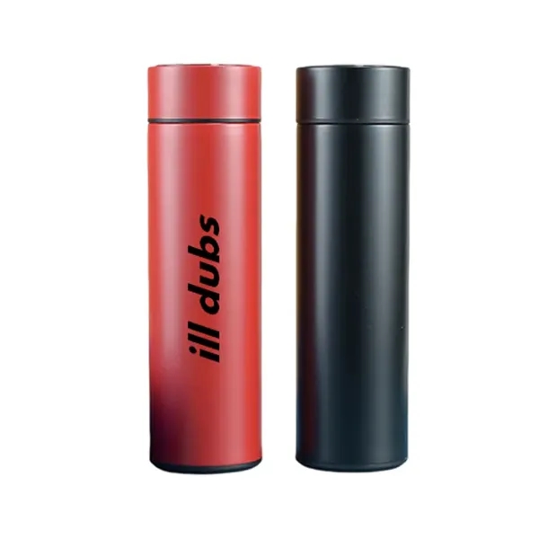16.2 oz. stainless steel thermal tumbler with temperature display plus 1c1p... from ASI 37218 Athena Promo (tm)