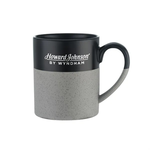 15 oz. two-tone ceramic mug with a speckled bottom, black glazed... from ASI 90807 Tekweld