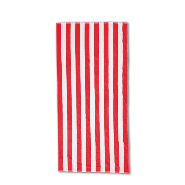 30" x 63" midweight cabana stripe beach towel.... from ASI 91605 Towel Specialties