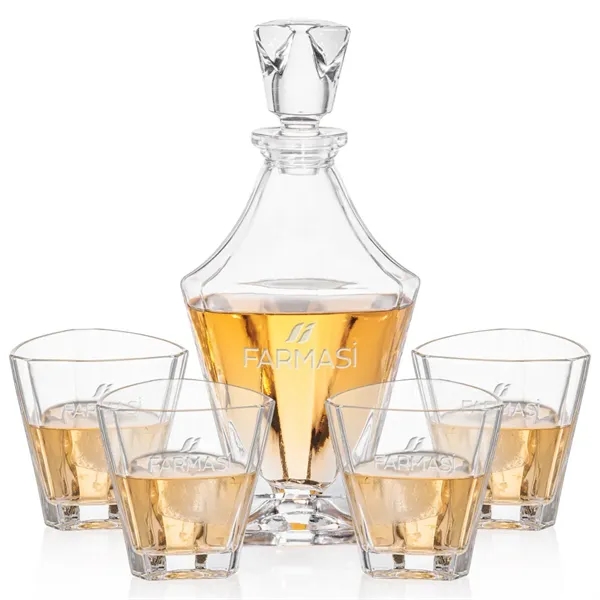 The refreshingly Unique Arellano Crystalline Decanter & lid is composed of... from ASI 84592 St Regis Group