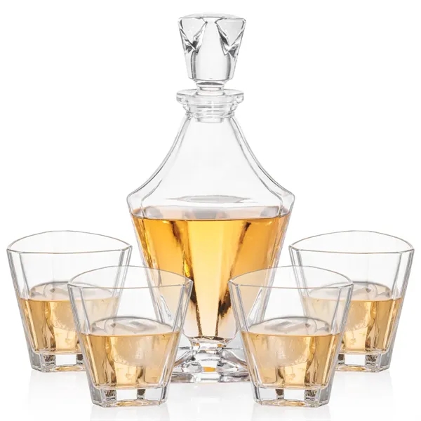 The refreshingly Unique Arellano Crystalline Decanter & lid is composed of... from ASI 84592 St Regis Group