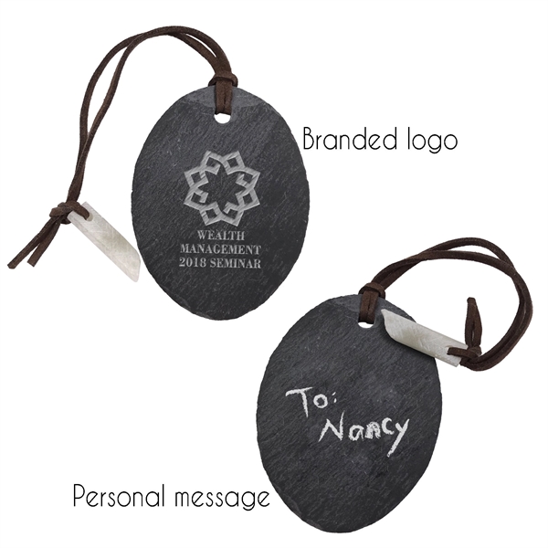 Natural slate tag for wine bottle... from ASI 98766 Yanlee Trading Co Ltd / Delite Promotional Products