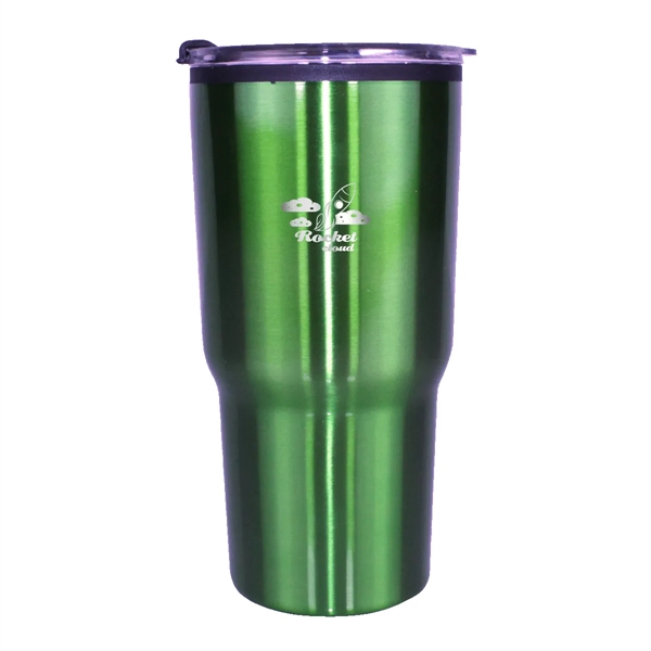 20 oz. Ares Tumbler with Stainless Straw/Flip Top Lid, Laser... from ASI 30270 Aakron Line