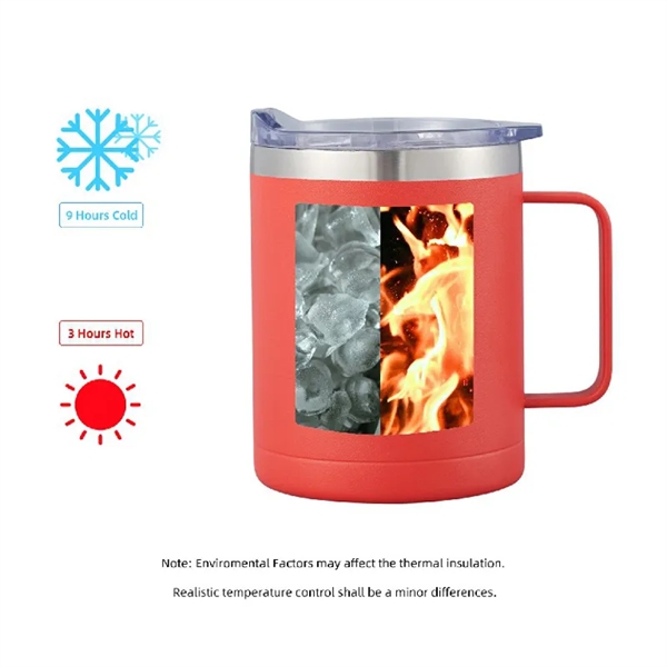 Double Wall Stainless Steel Vacuum Insulated Camping Mug with Handle... from ASI 64845 Kin Image Inc / Himmers International Inc. DBA Kin Image Inc