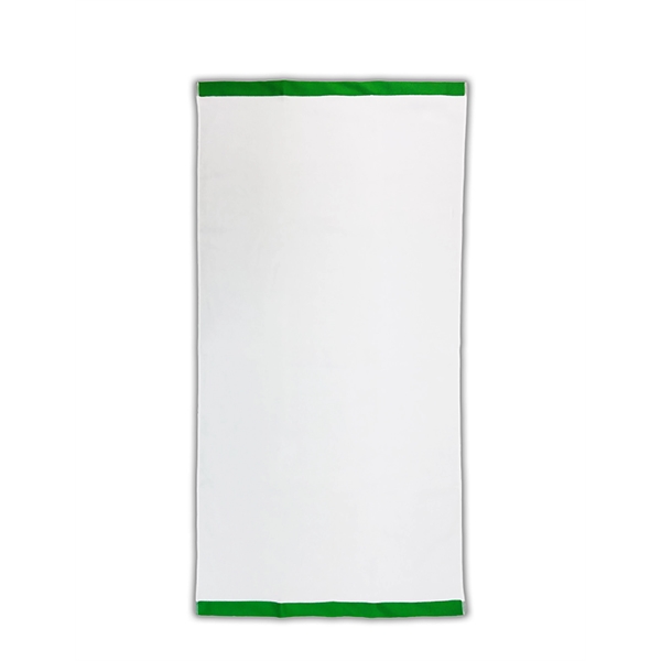 30" x 60" beach towel made of plush white Turkish terry... from ASI 91605 Towel Specialties