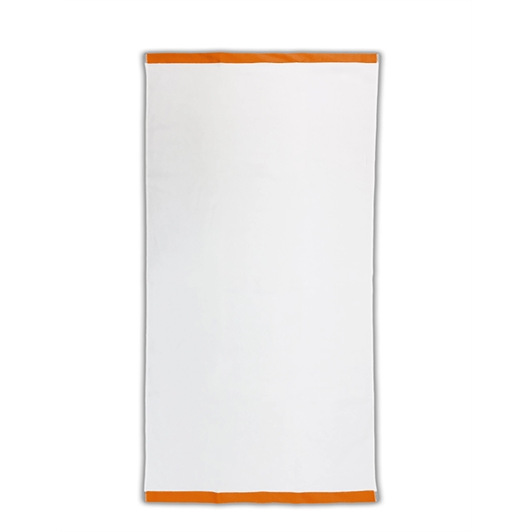 35" x 70" beach towel made of plush white Turkish terry... from ASI 91605 Towel Specialties