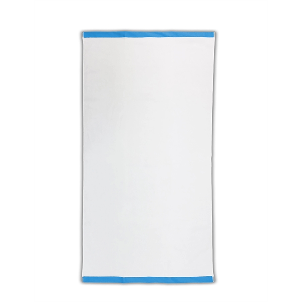 35" x 70" beach towel made of plush white Turkish terry... from ASI 91605 Towel Specialties