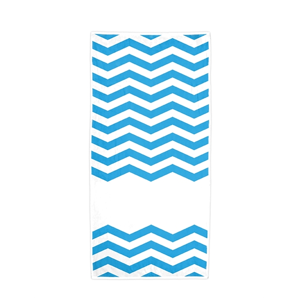Monte Carlo beach towel with jacquard woven construction featuring a bold... from ASI 91605 Towel Specialties