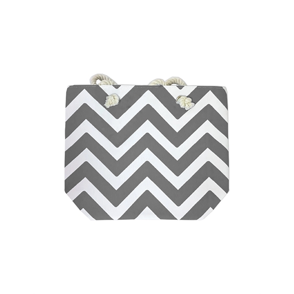 Monte Carlo tote with durable construction and a chevron pattern.... from ASI 91605 Towel Specialties
