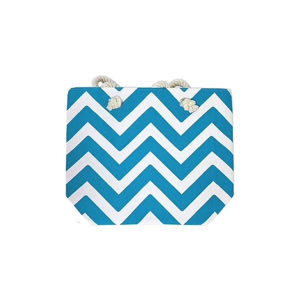 Monte Carlo tote with durable construction and a chevron pattern.... from ASI 91605 Towel Specialties