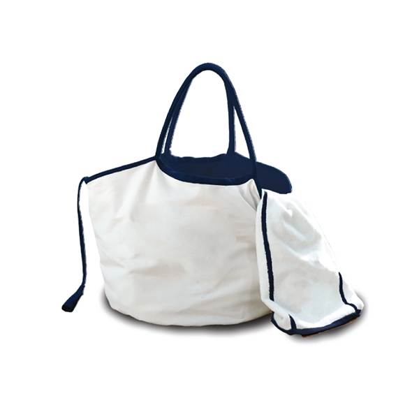 Nautical reversible bag made of cotton canvas with two zippered compartments... from ASI 91605 Towel Specialties