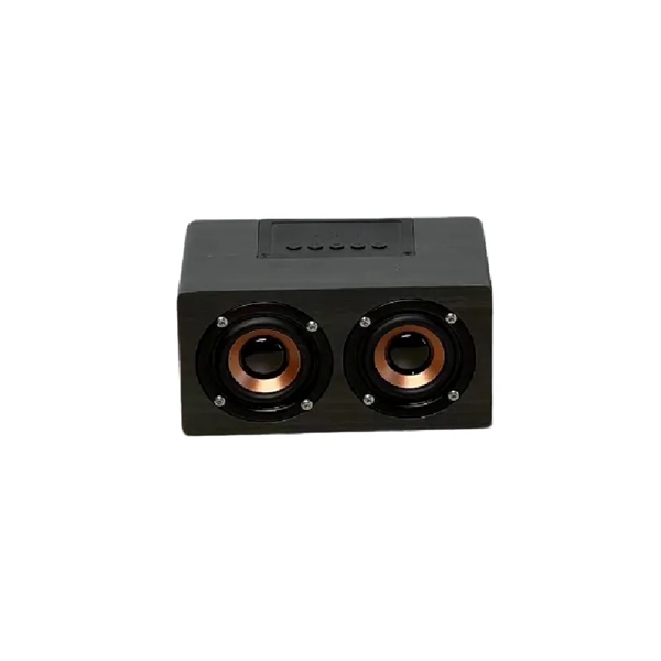 Wooden subwoofer wireless Bluetooth speaker plus 1 color silkscreen imprint on... from ASI 37218 Athena Promo (tm)