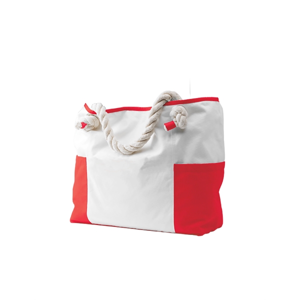 15" x 17" canvas carry-on bag with comfortable, over-sized nautical rope... from ASI 91605 Towel Specialties