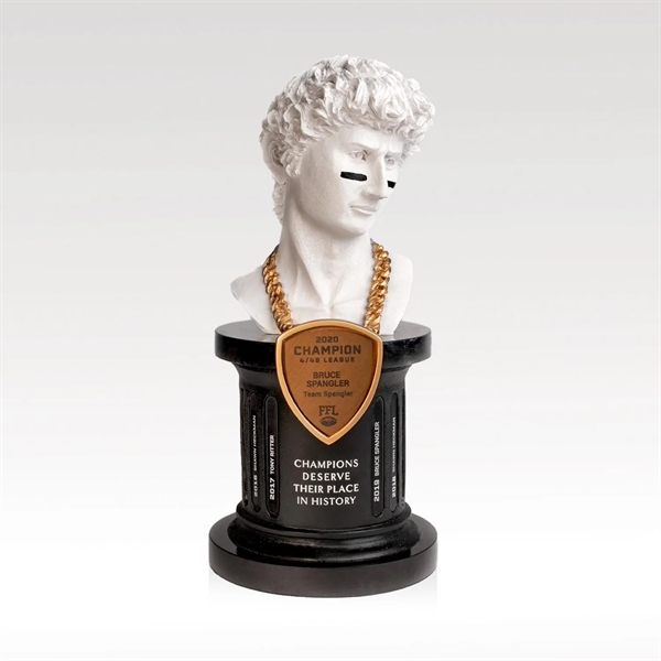 This one of a kind statue of david perpetual award is... from ASI 93986 Visions/Awardcraft