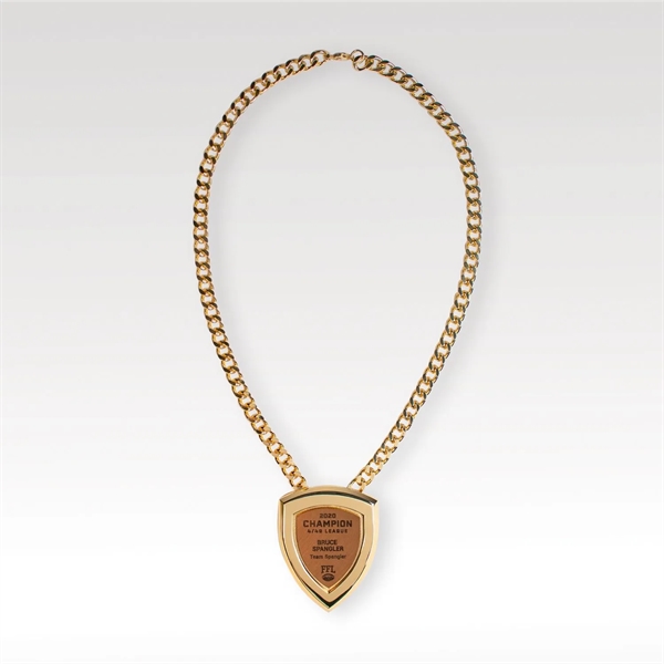 This plated faux gold chain is made of heavy-duty metal, with... from ASI 93986 Visions/Awardcraft