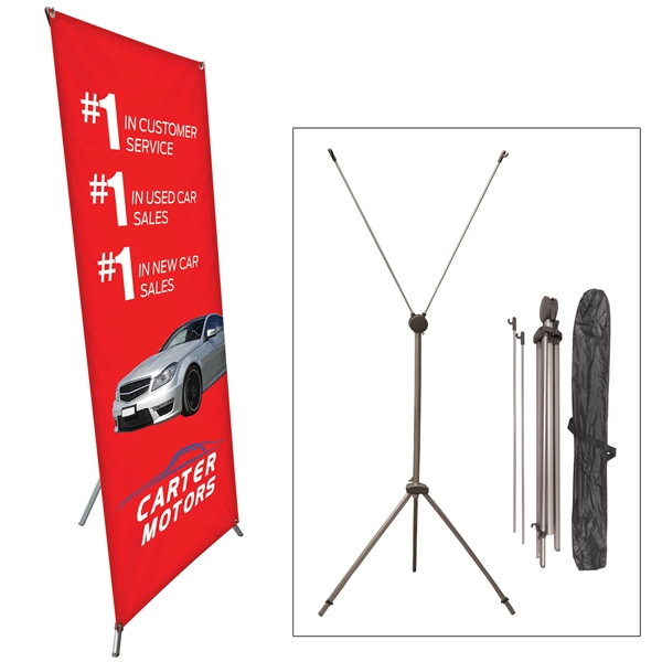 Booth Package includes Medium Spring Wall, Transformer Trunk, two Mini X-Banners,... from ASI 80228 Quinn