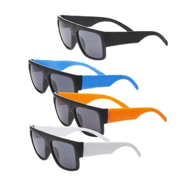 UV400 big frame plastic sunglasses plus free 1 color silkscreen imprint... from ASI 37218 Athena Promo (tm)