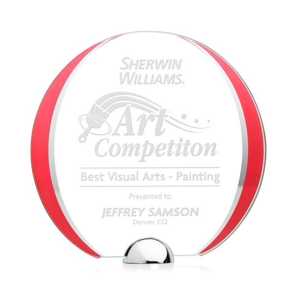 Made of Starfire Crystal, the beautiful round Stanton Award features a... from ASI 84592 St Regis Group / St Regis