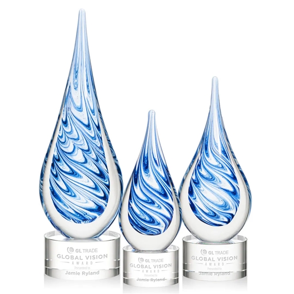 Unique swirls of blue and white make up the teardrop-shaped Marlin... from ASI 84592 St Regis Group / St Regis