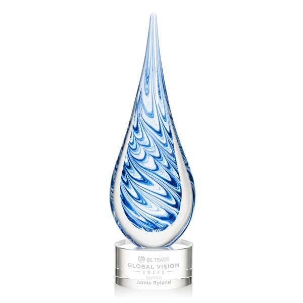 Unique swirls of blue and white make up the teardrop-shaped Marlin... from ASI 84592 St Regis Group / St Regis