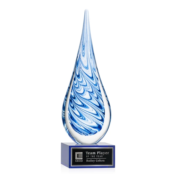 Unique swirls of blue and white make up the teardrop-shaped Marlin... from ASI 84592 St Regis Group / St Regis