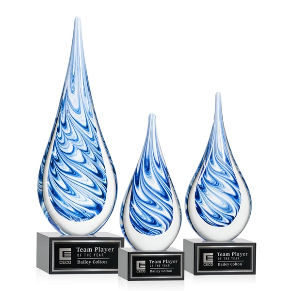 Unique swirls of blue and white make up the teardrop-shaped Marlin... from ASI 84592 St Regis Group / St Regis