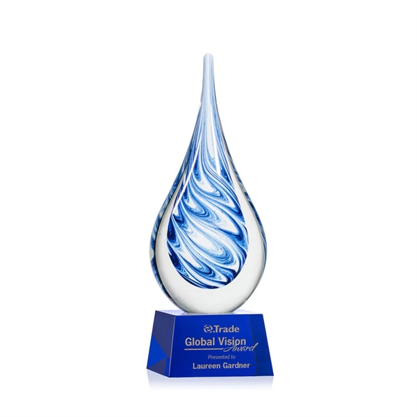 Unique swirls of blue and white make up the teardrop-shaped Marlin... from ASI 84592 St Regis Group / St Regis